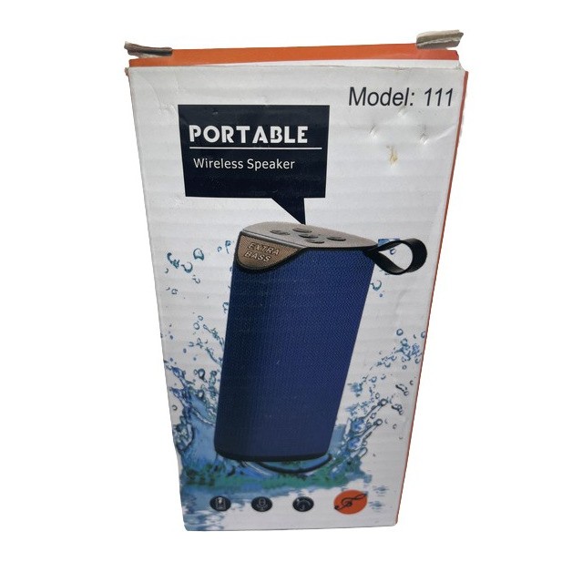 Bluetooth Portable Wireless Speaker Model Gt-111 Blue