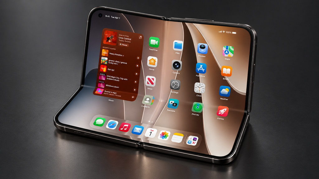 Apple qatlanan iPhone modeli